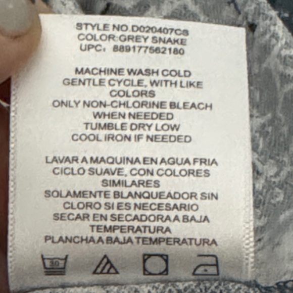 Christian Siriano Dress Women’s Gray Multicolor Snakeskin Short Sleeve - Picture 5 of 5